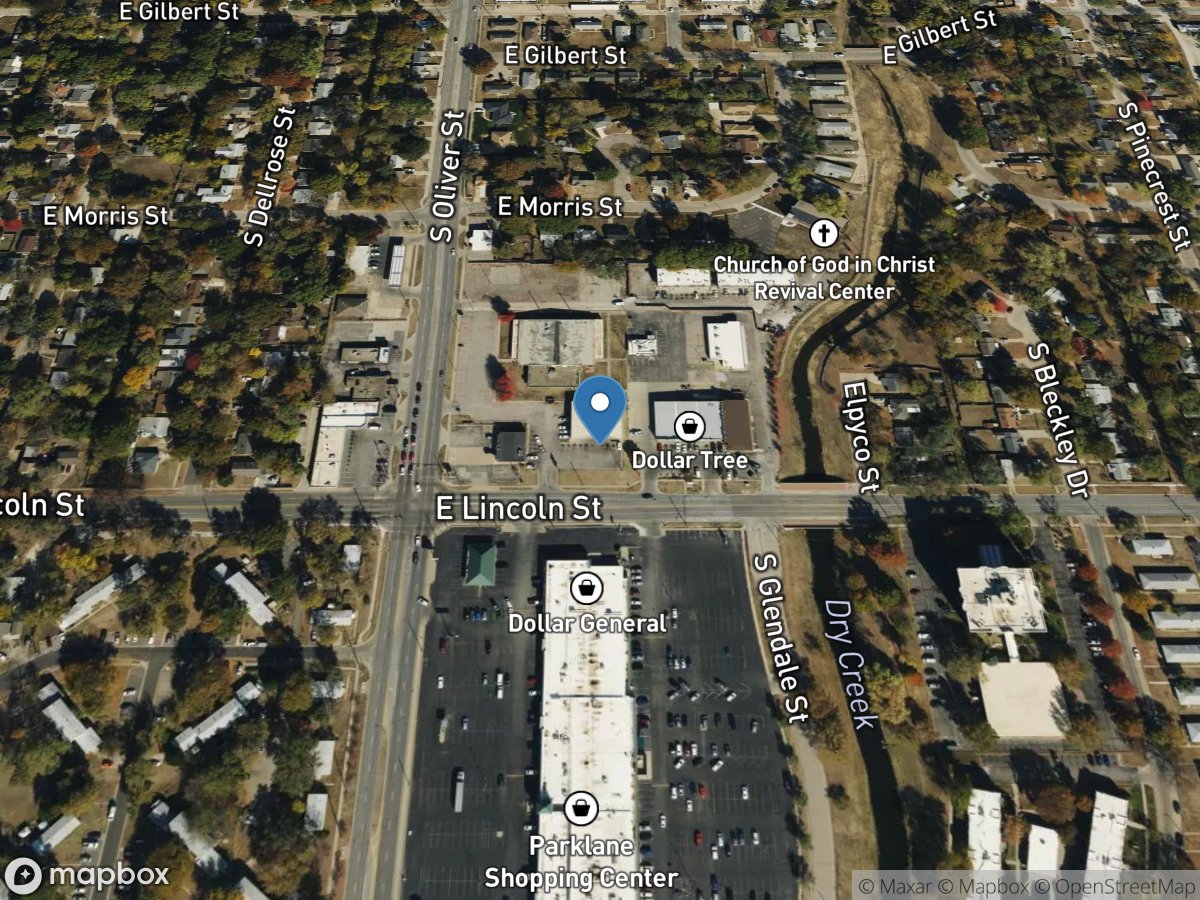 Dry Creek at Lincoln ST, Wichita, KS location