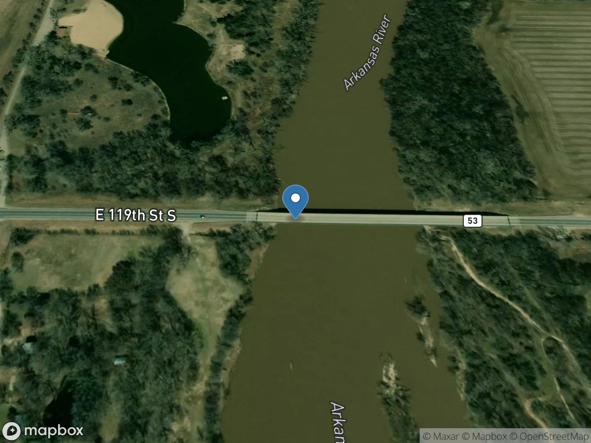 Arkansas River at Mulvane, KS location