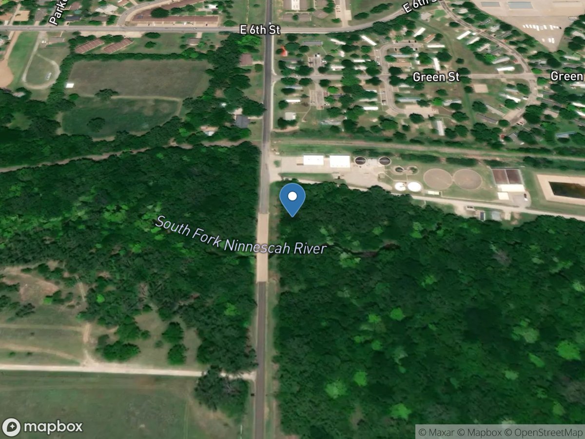 SF Ninnescah River near Pratt, KS location