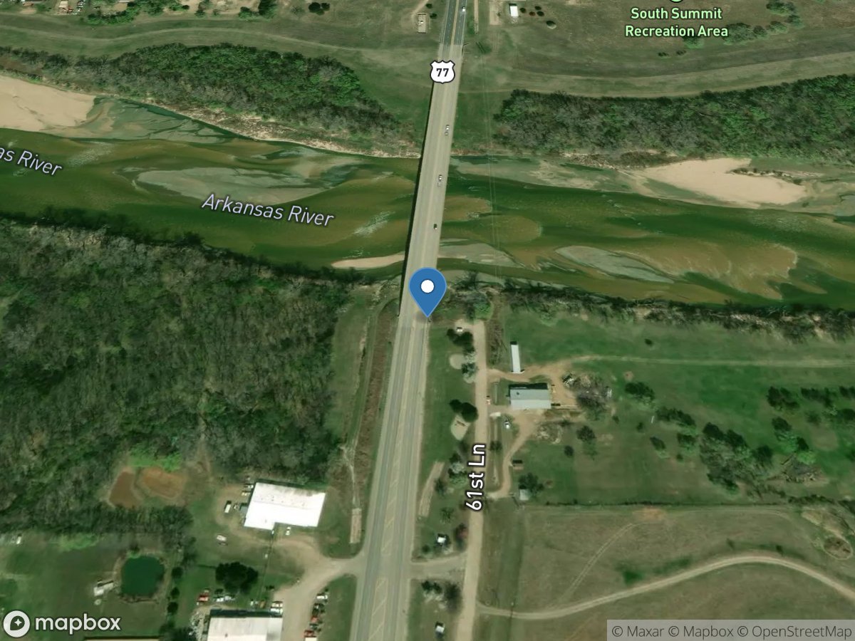 Arkansas River at Arkansas City, KS location