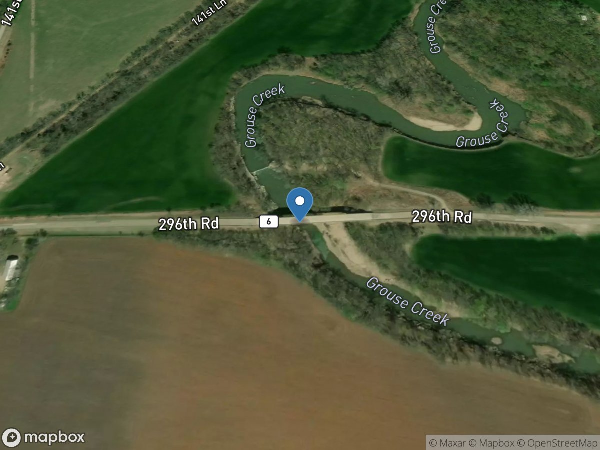 Grouse Creek near Silverdale, KS location