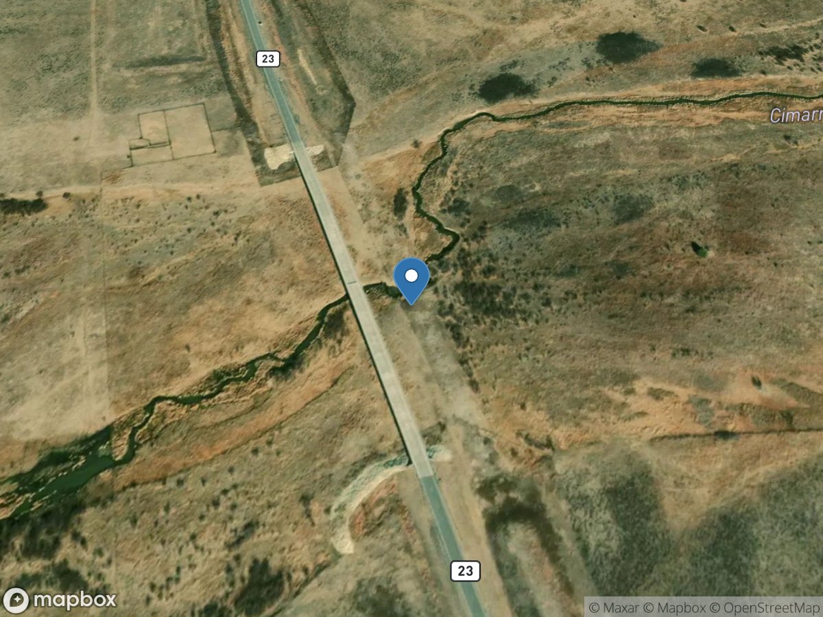 Cimarron River near Forgan, OK location