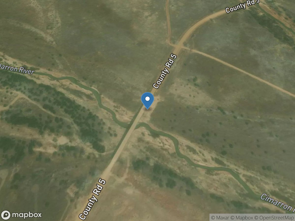 Cimarron River near Buttermilk, KS location