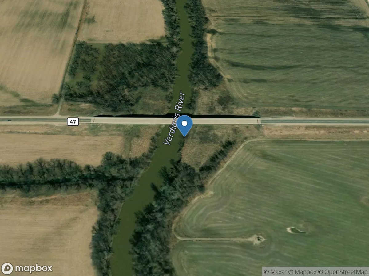 Verdigris River near Altoona, KS location