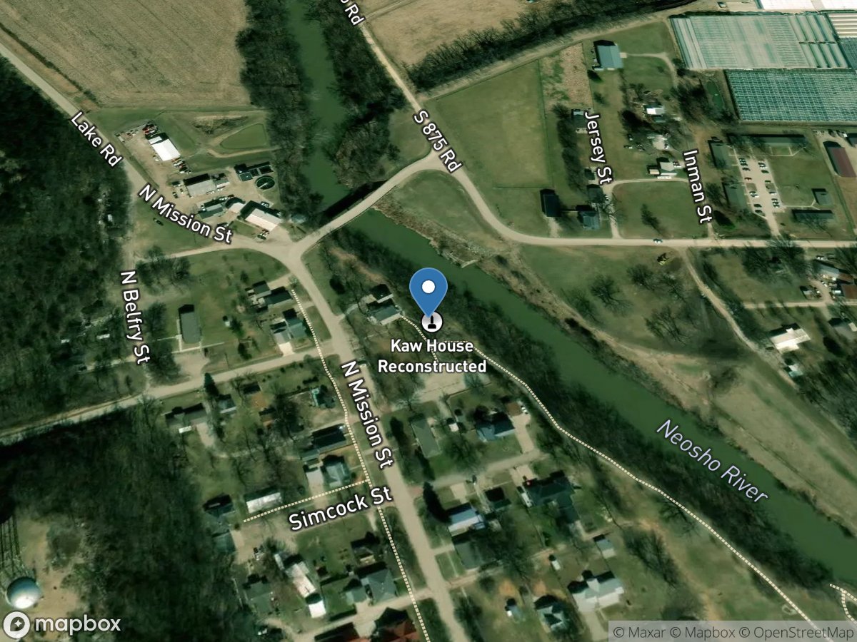 Neosho River at Council Grove, KS location