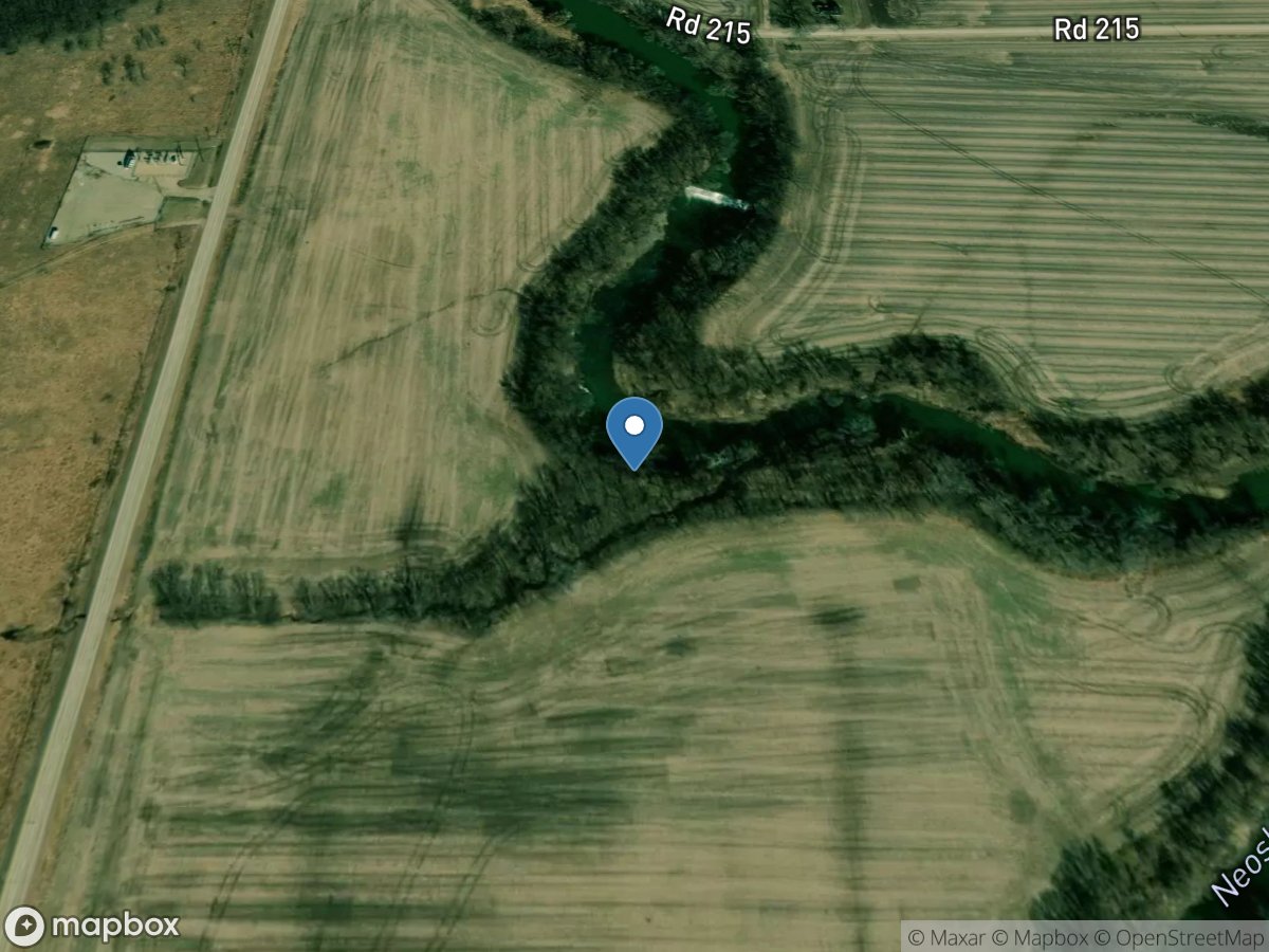 Neosho River near Americus, KS location