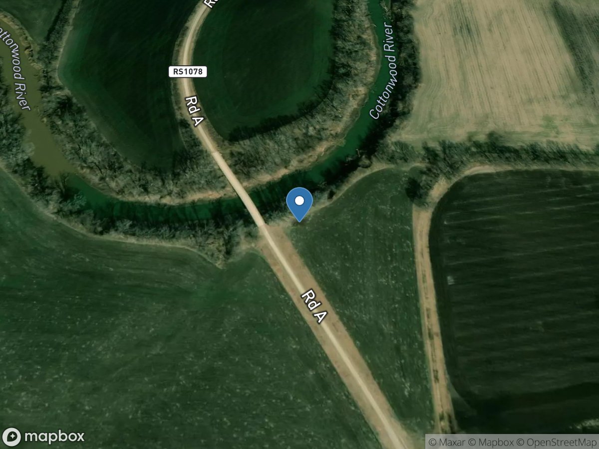 Cottonwood River near Plymouth, KS location