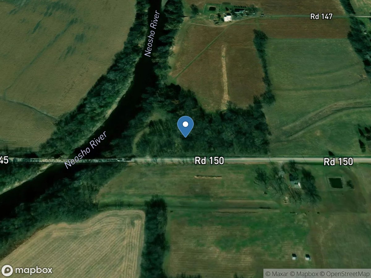 Neosho River at Neosho Rapids, KS location