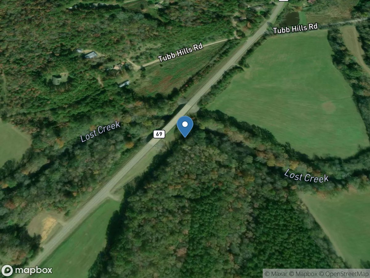 Lost Creek near Oakman AL location