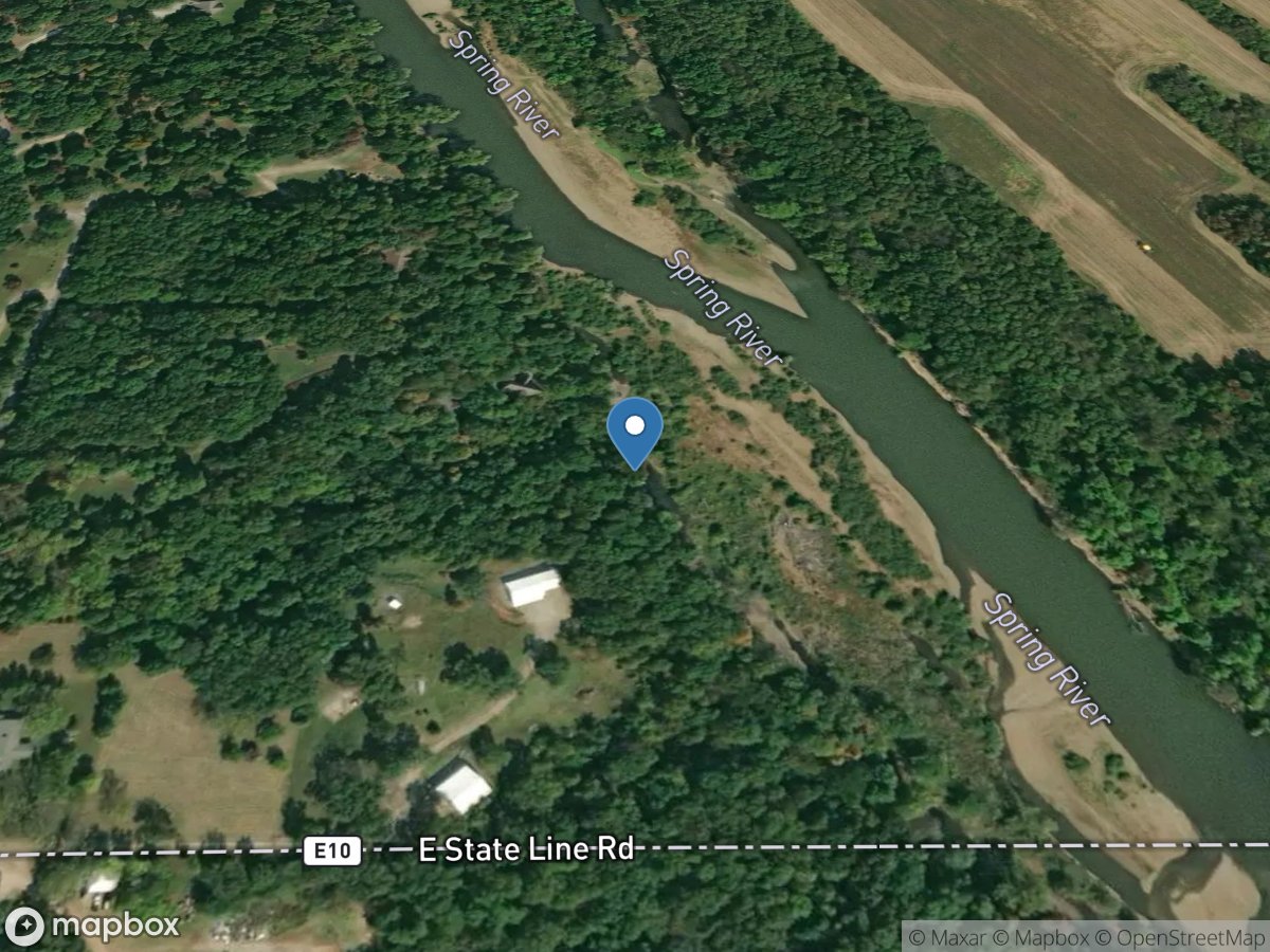 Spring River near KS-OK Stateline, KS location