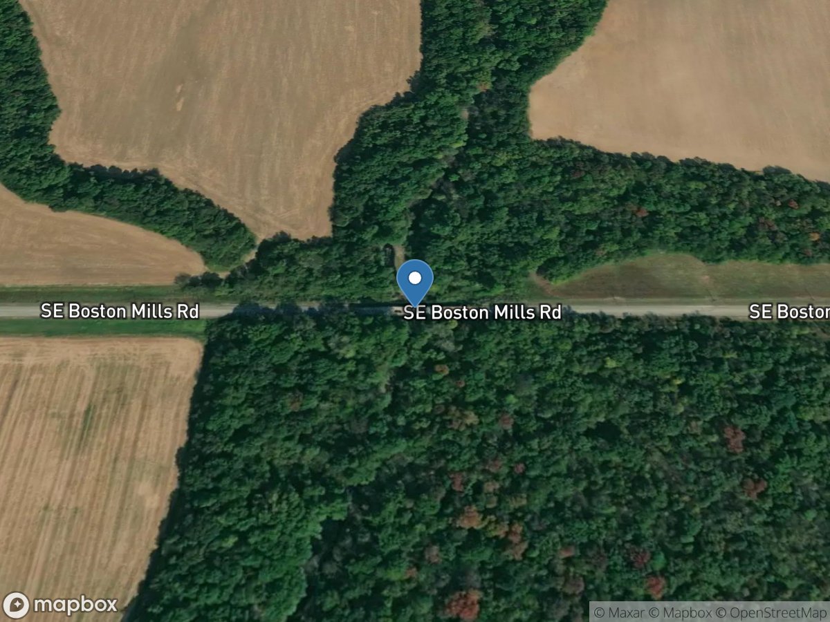 Shawnee Creek at Boston Mills Road near Riverton, KS location