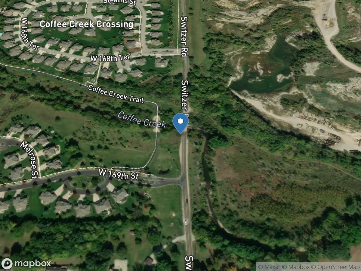 Coffee Creek at Switzer RD, Olathe, KS location