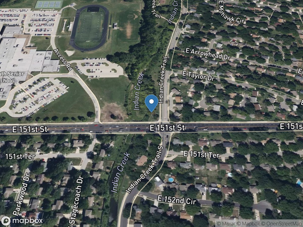 Indian Creek at South Lindenwood DR, Olathe, KS location