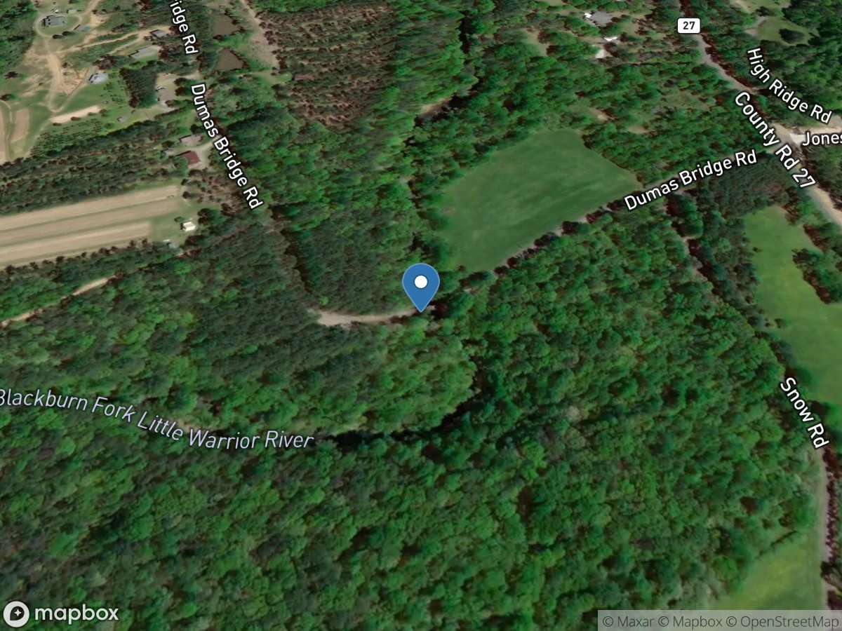 Blackburn Fork Little Warrior River near Holly Springs location