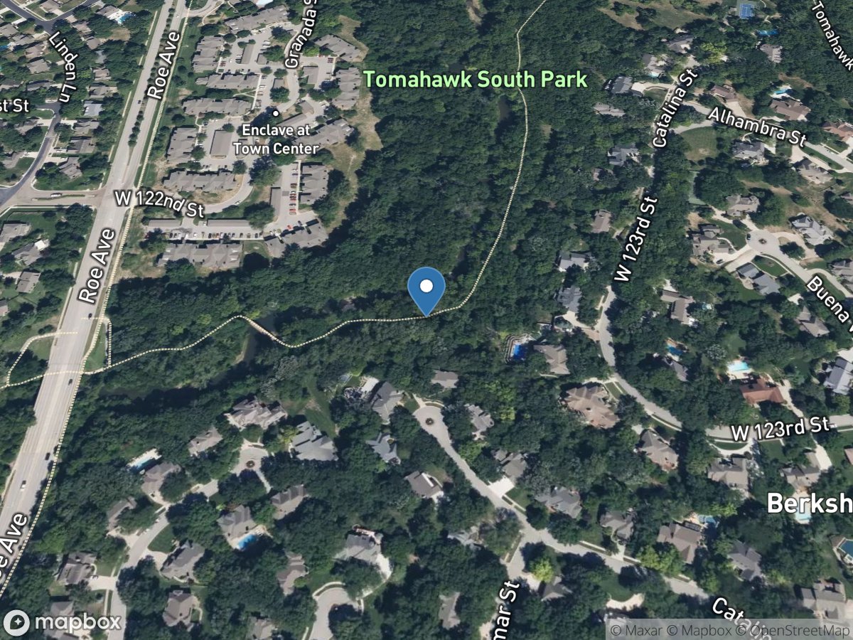 Tomahawk Creek near Catalina ST, Leawood, KS location
