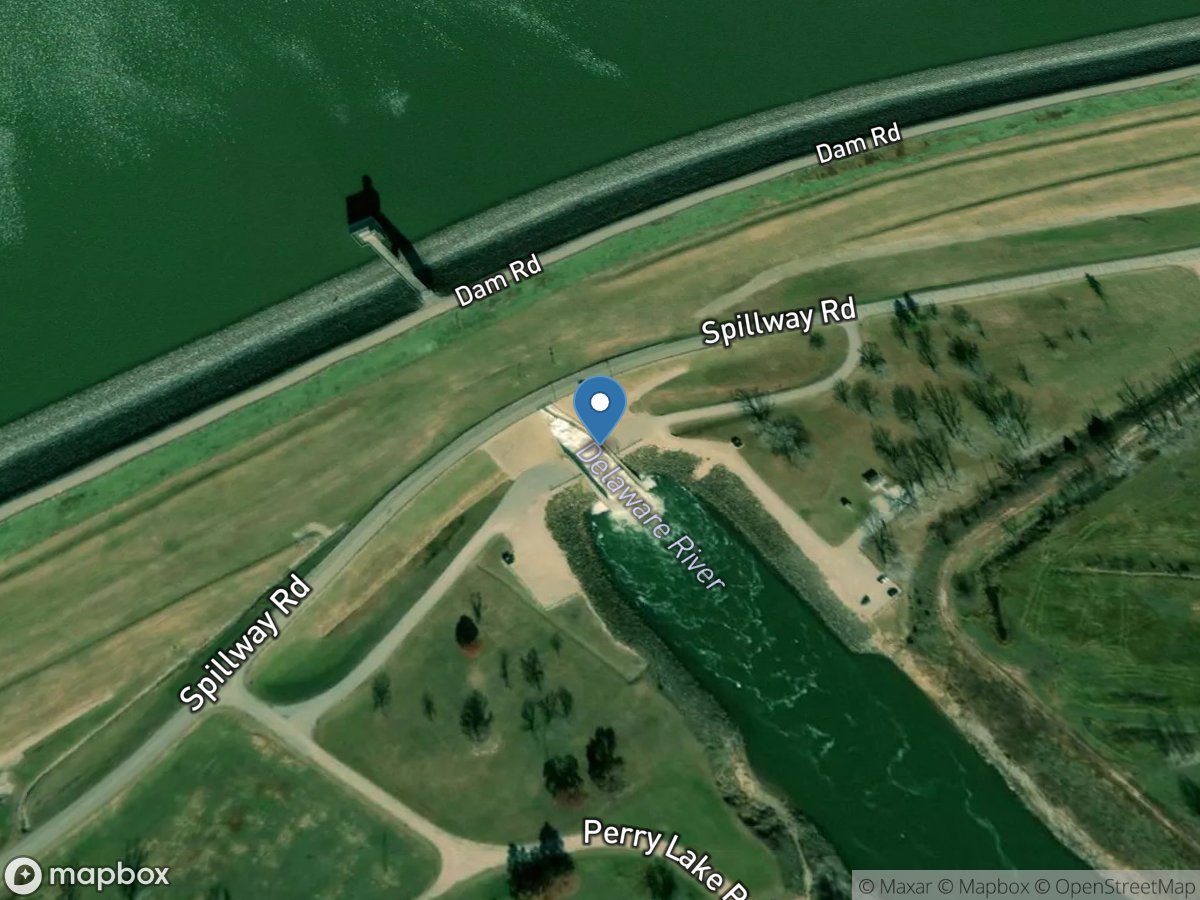 Delaware River, KS Site 1 location