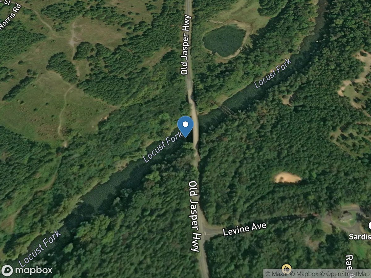 Locust Fork at Sayre, Al. location