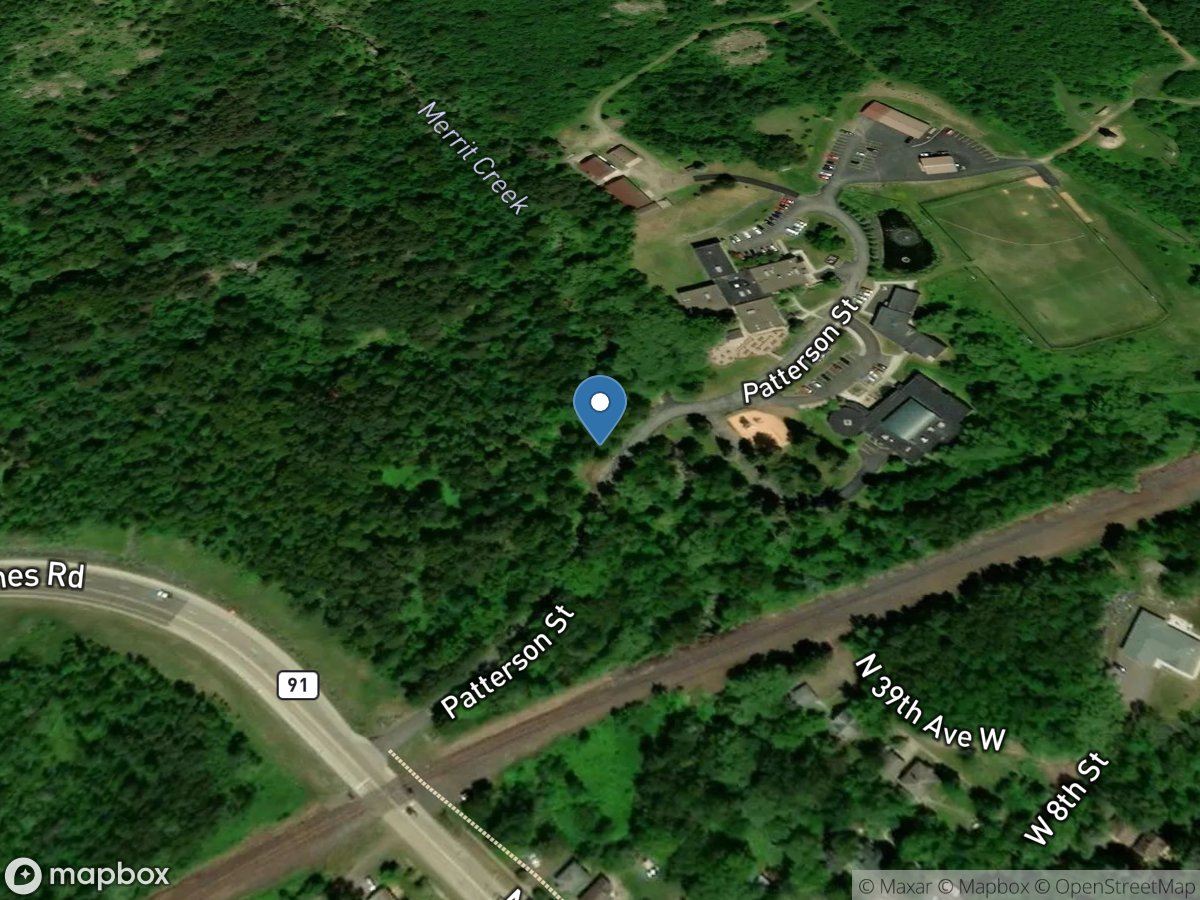 Lake Superior Tributary at W.9th St. IN Duluth, MN location