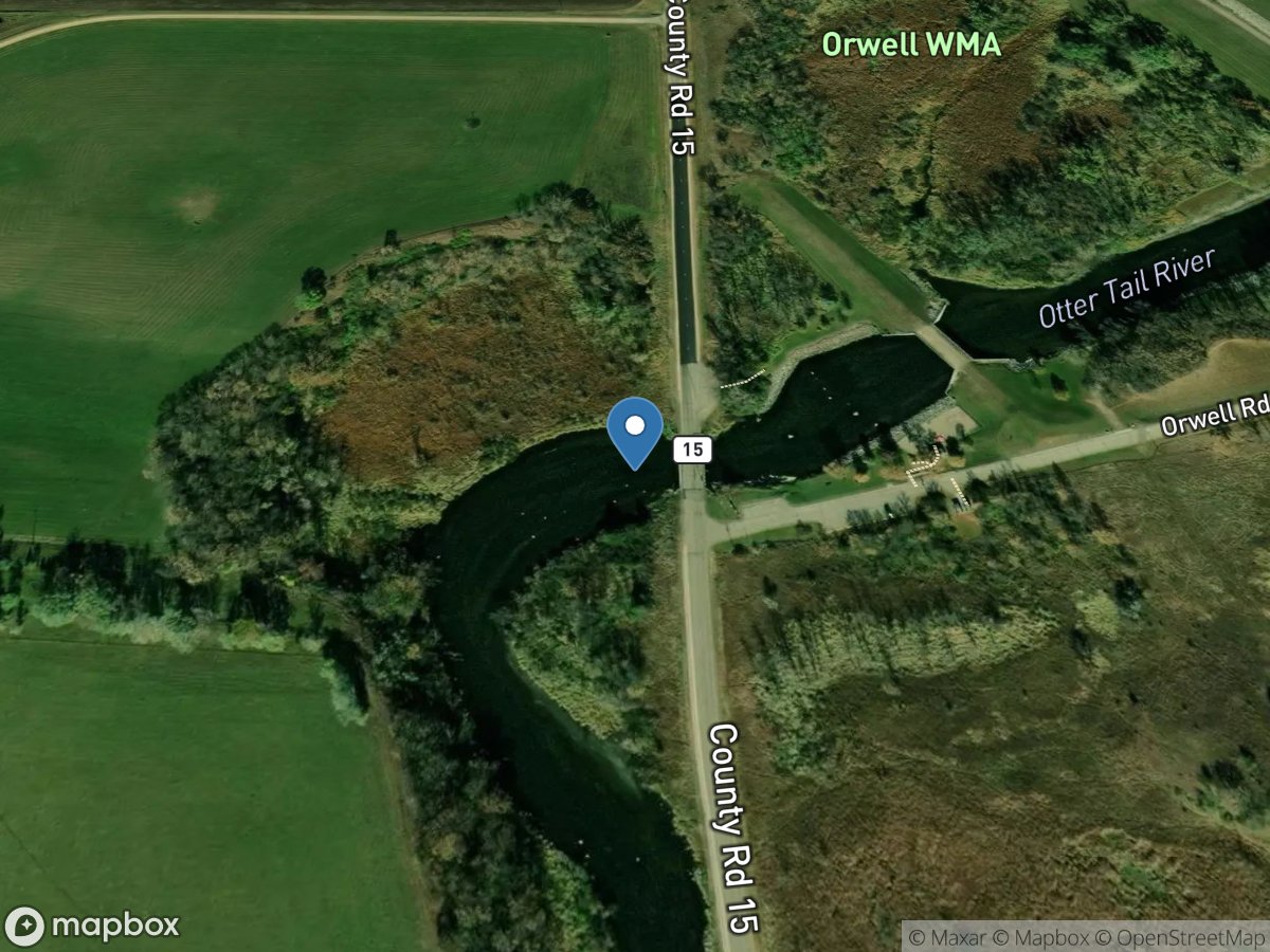 Otter Tail River below Orwell D near Fergus Falls, MN location