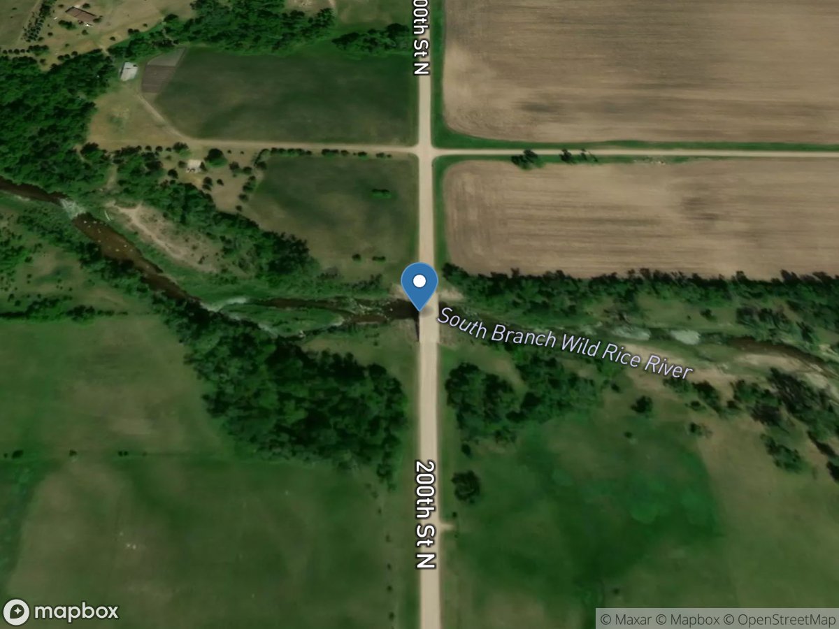 S. Br. Wild Rice River at Co. Rd. 27 near Felton, MN location