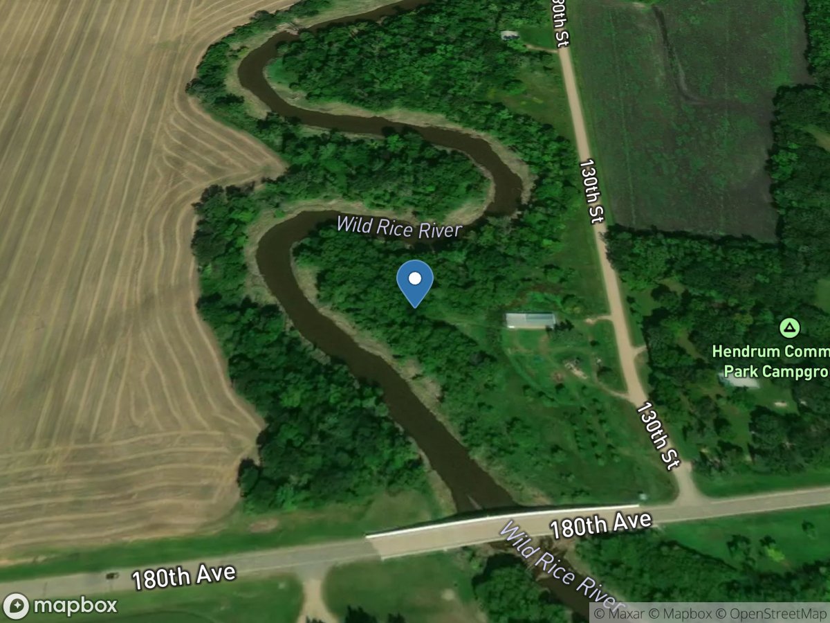 Wild Rice River at Hendrum, MN location