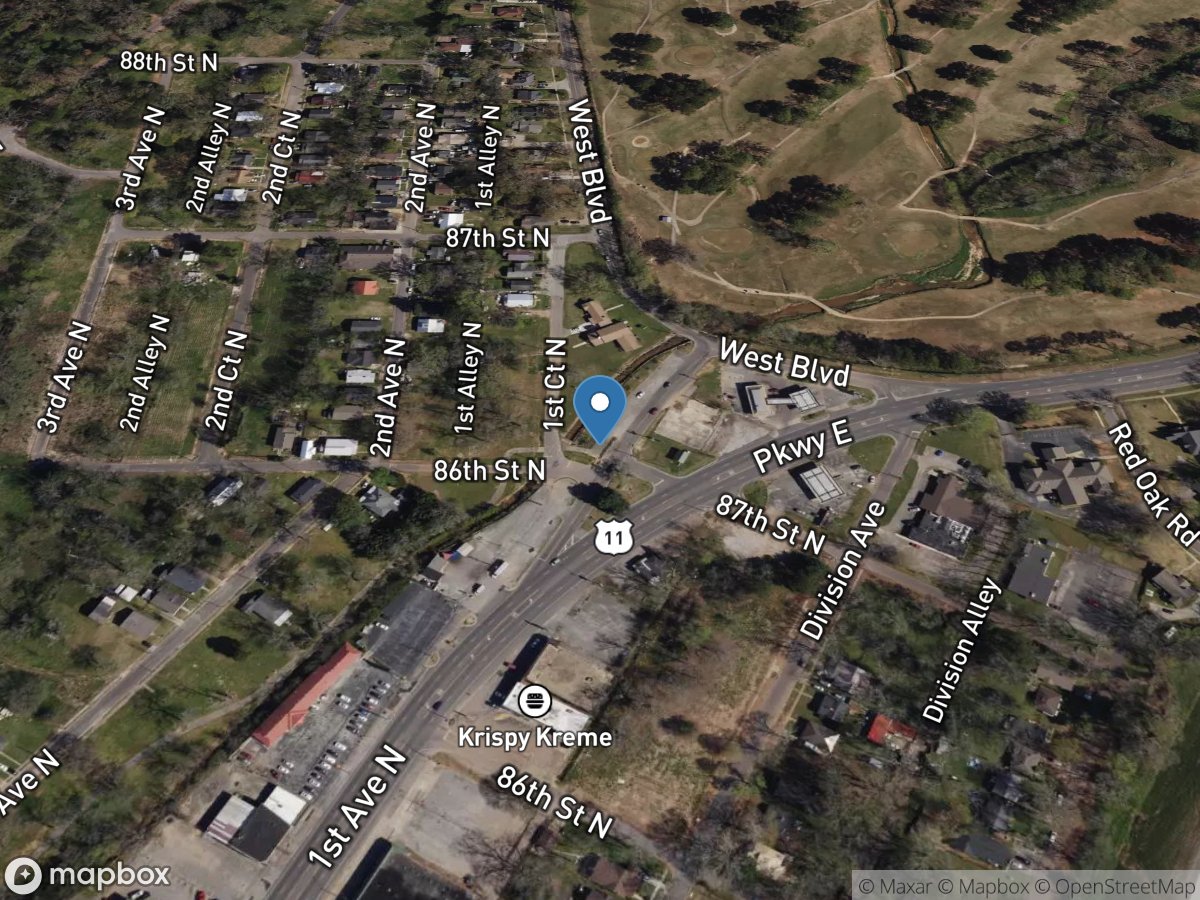 Village Creek at 86th ST North at Roebuck, Al. location