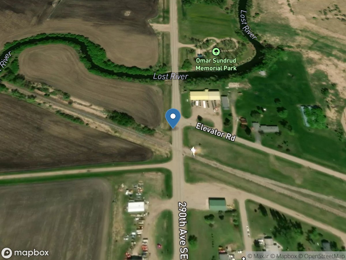 Lost River at Oklee, MN location