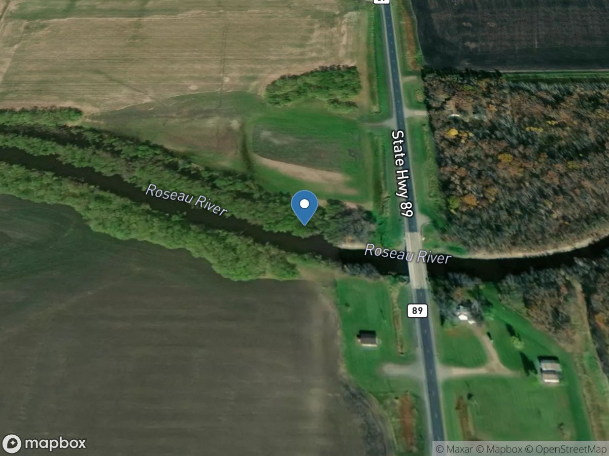 Roseau River at Ross, MN location