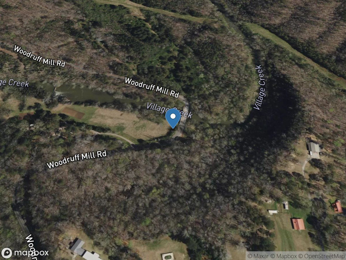 Village Creek near Adamsville, Al. location