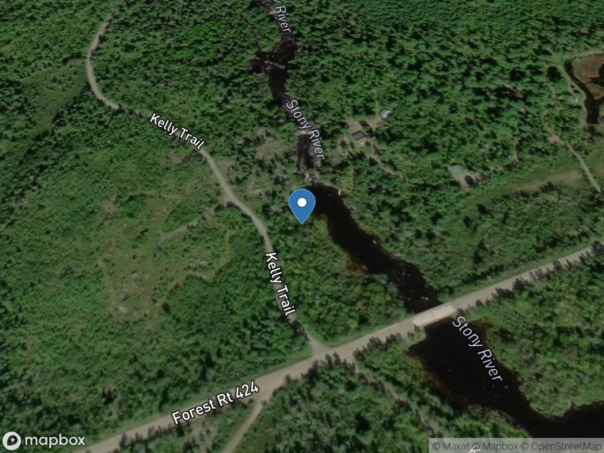 Stony River near Babbitt, MN location