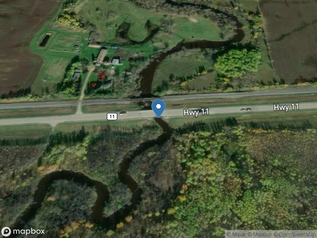 Winter Road River near Baudette, MN location