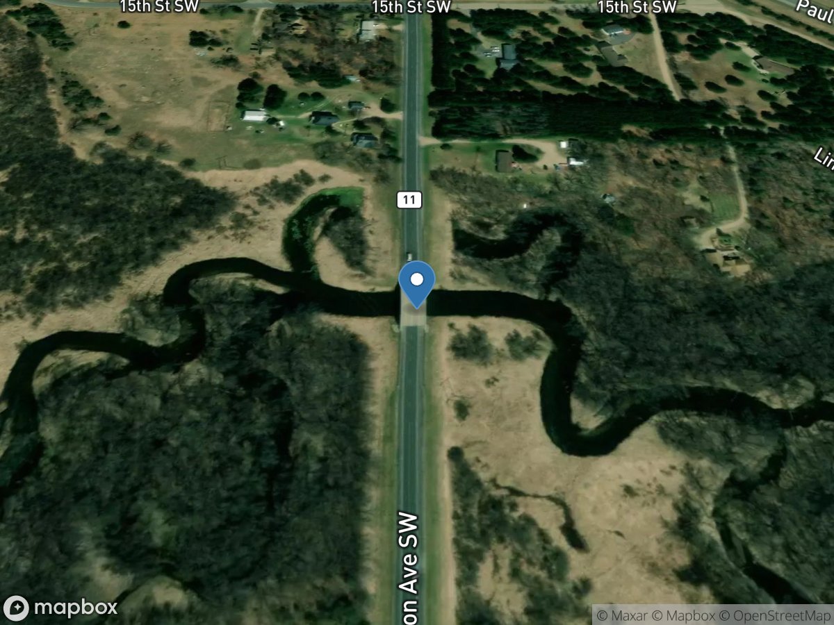 Mississippi River at Bemidji, MN location