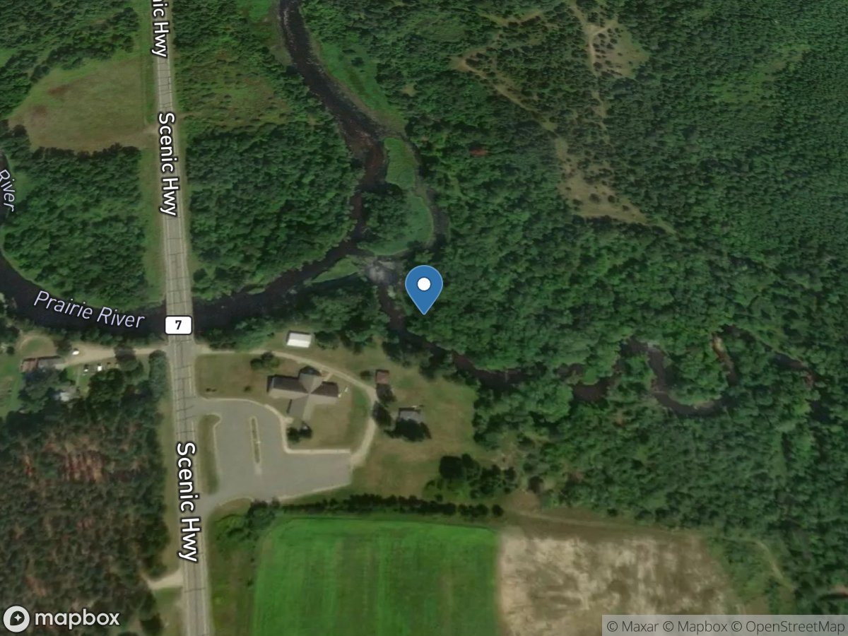 Prairie River near Taconite, MN location
