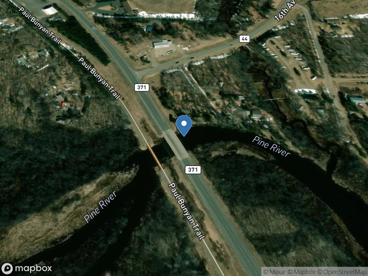 Pine River near Pine River, MN location