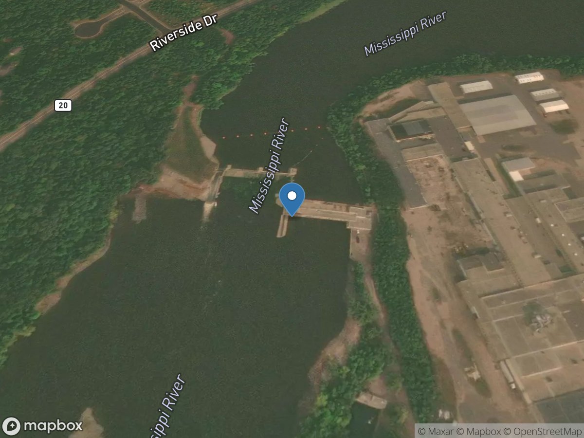 Mississippi River at Brainerd, MN location