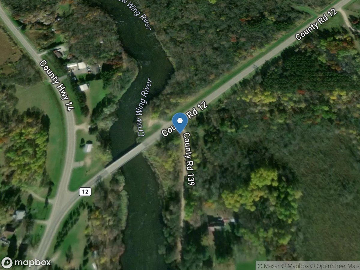 Crow Wing River at Nimrod, MN location