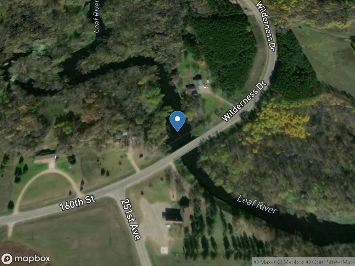 Leaf River near Aldrich, MN location