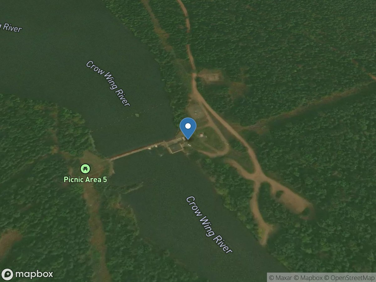 Crow Wing River near Pillager, MN location