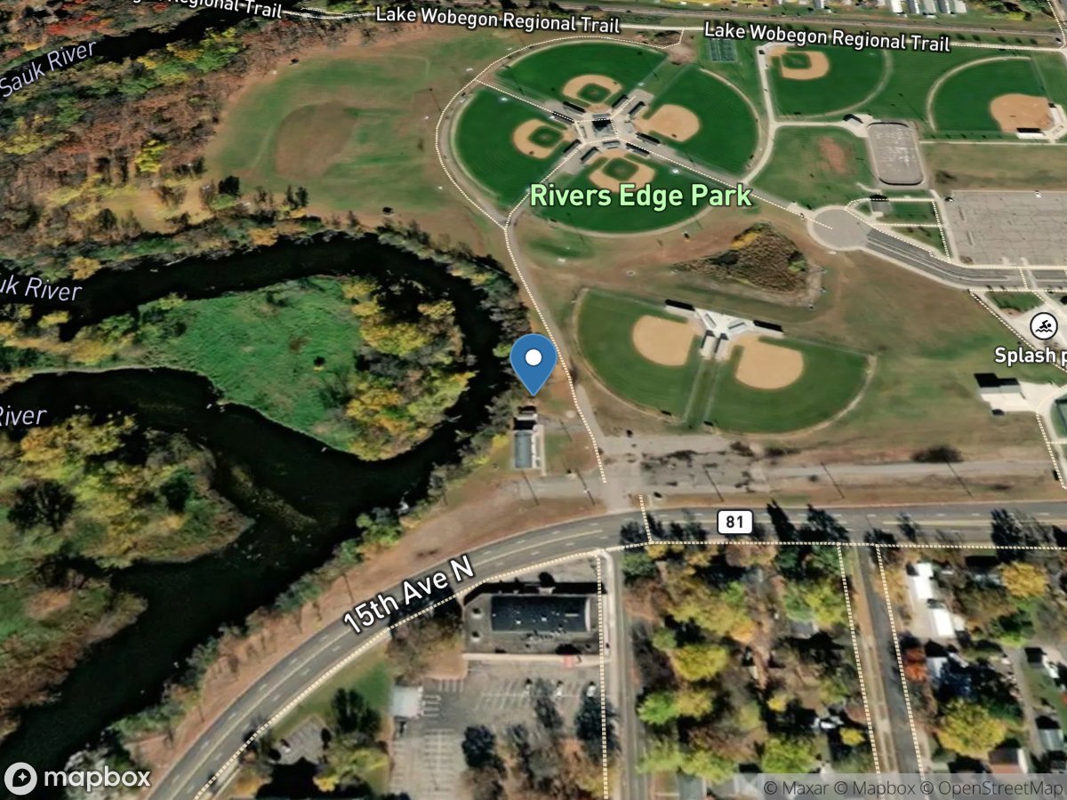 Sauk River near St. Cloud, MN location