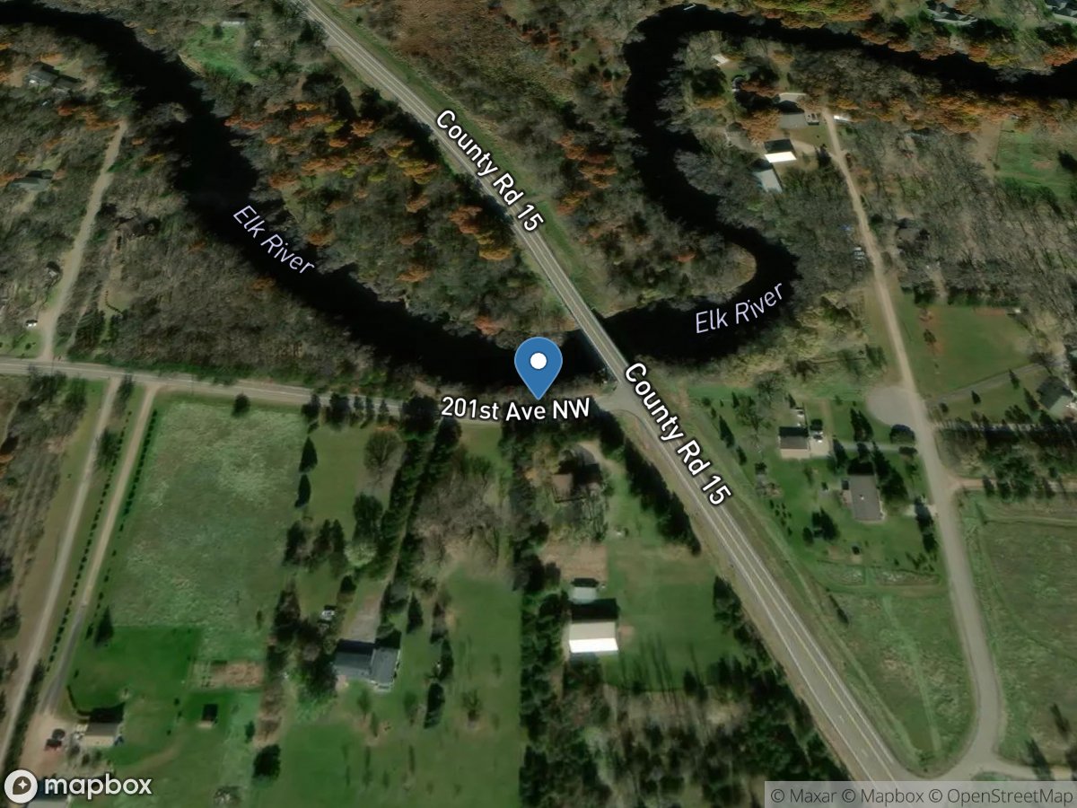 Elk River near Big Lake, MN location