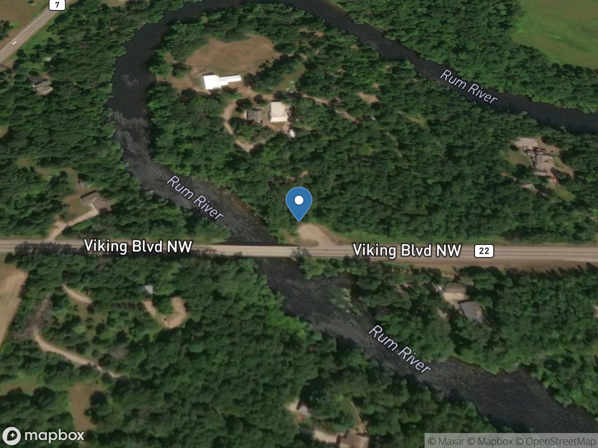 Rum River near St. Francis, MN location