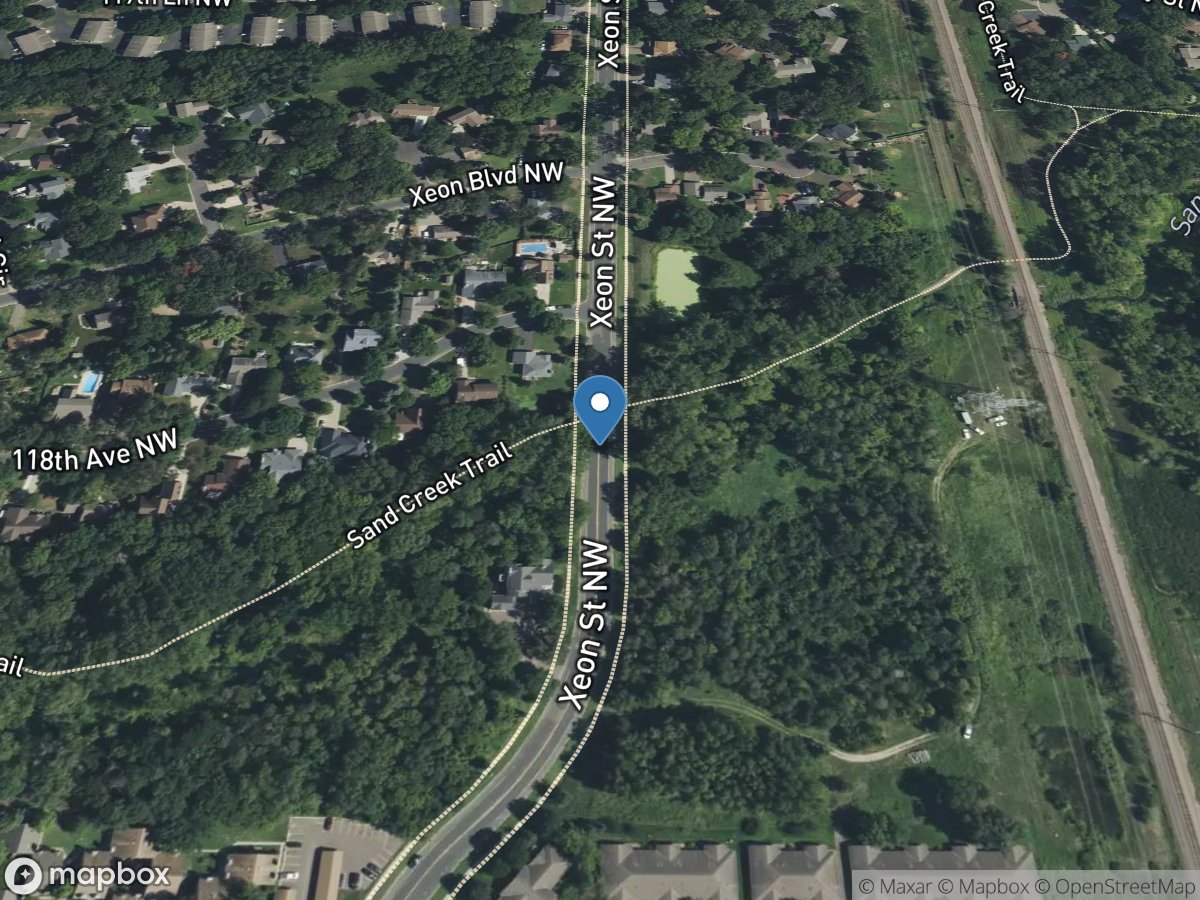 Sand Creek at Xeon Street IN Coon Rapids, MN location