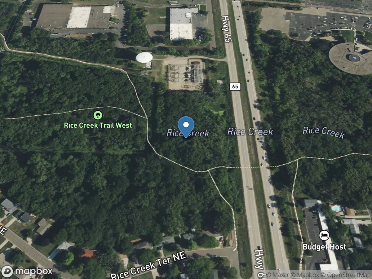 Rice Creek at Central Ave. IN Fridley, MN location