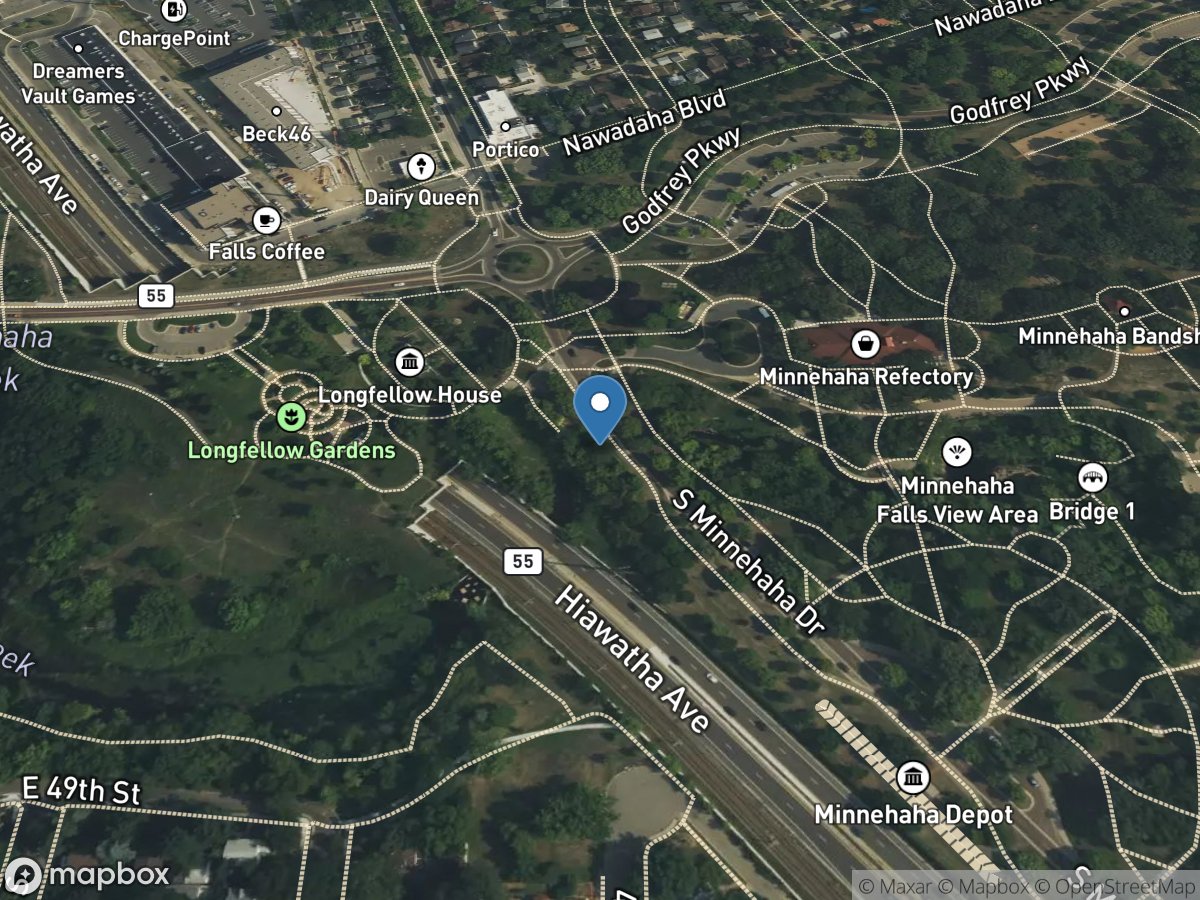 Minnehaha Creek at Hiawatha Ave. IN Minneapolis,MN location