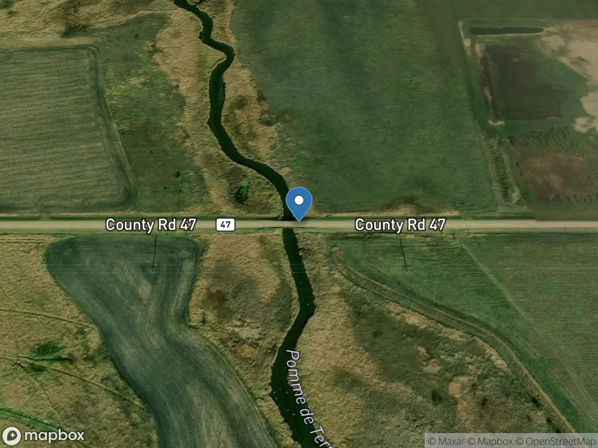 Pomme DE Terre River below Elbow Lake, MN location