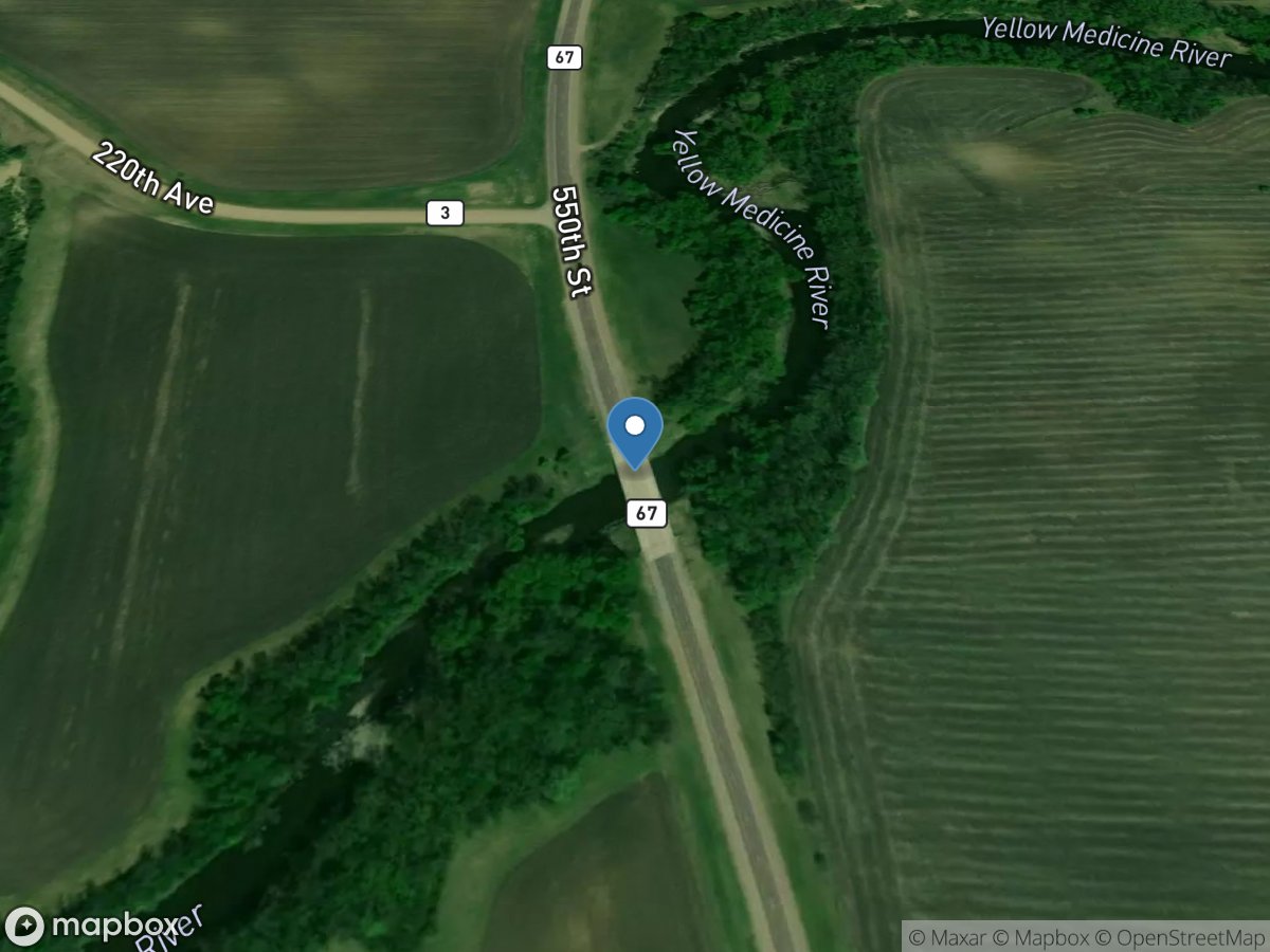 Yellow Medicine River near Granite Falls, MN location