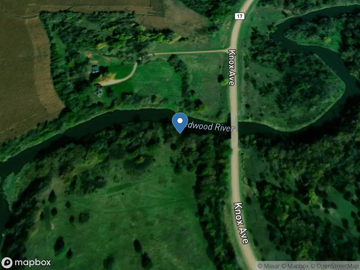 Redwood River near Redwood Falls, MN location