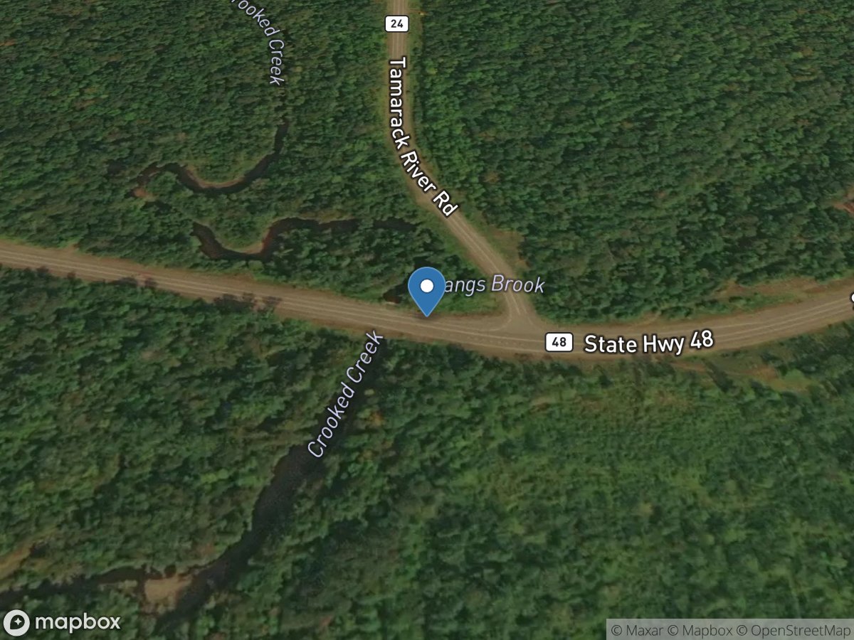 Crooked Creek near Hinckley, MN location