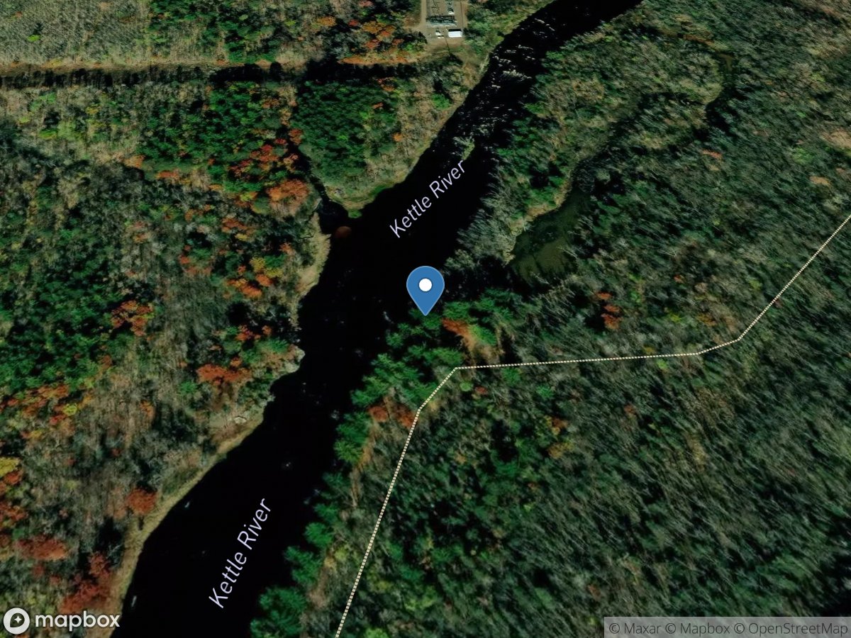 Kettle River below Sandstone, MN location