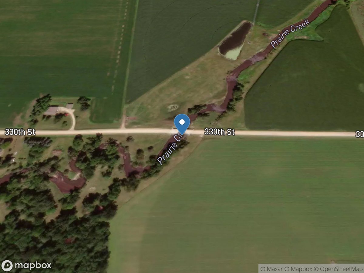 Prairie Creek near Cannon Falls, MN location